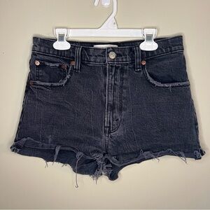 ABERCROMBIE The Cutoff Short High Rise Black 2